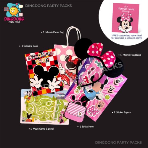 Mickey & Minnie Mouse Theme – Birthday Party Pack / Goodies / Gift Set/ Door Gift/ 儿童伴手礼品