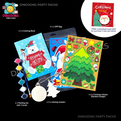 Christmas Set – Birthday Party Pack / Goodie Bag / Gift Set/ Door Gift/ 儿童伴手礼品